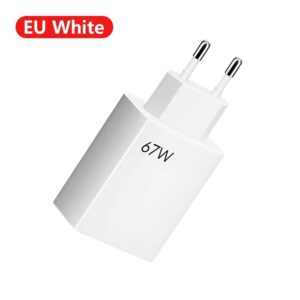 67W Fast Charger USB Type-C Quick Charge for Xiaomi Mi 13/12/11 Pro Ultra & Redmi Note Series